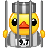 🔒 Duck 9.7 telegram sticker