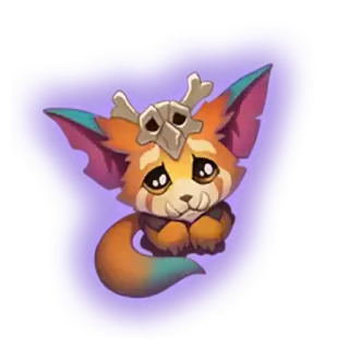 😢 lis, uroczy, smutny, zwierzę, kawaii telegram sticker