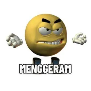 🤬 MENGGERAM bravo, emoji, expressão, frustrado telegram sticker