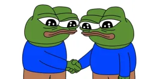 🤝 Pepe the Frog Pepe la Rana, Meme, Apretón de manos, Cultura de internet telegram sticker