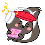 🎤 LOVE MY carino, animale, puzzola, amore, dormire telegram sticker