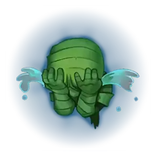 😭 Amumu League of Legends smutny, mama, płacz, łzy, lol, gra telegram sticker