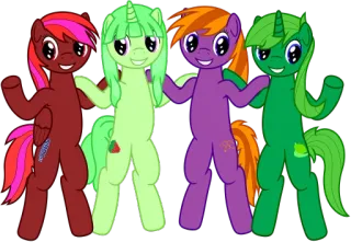 👥 pony, animal, friendship, cute, cartoon, illustration telegram sticker