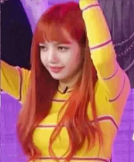 🍊 Lisa kpop, zangeres, idool, lisa, blackpink, vrouw, portret telegram sticker
