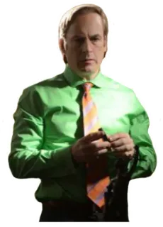 😐 Saul Goodman Better Call Saul адвокат, преступник, костюм, галстук, Боб Оденкерк telegram sticker