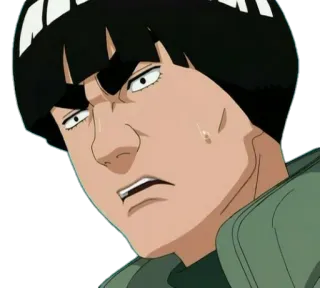 😟 Might Guy Naruto อนิเมะ, ตัวละคร, ไมโตะ ไก, นารูโตะ telegram sticker