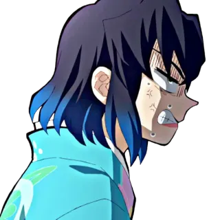 ❄️ Inosuke Hashibira Demon Slayer anime, character, inosuke, hashibira, demon slayer telegram sticker