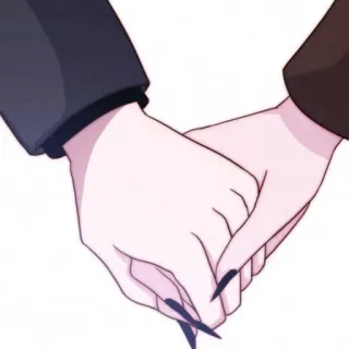 ✨ hands, holding hands, cartoon, love, friendship, togetherness telegram sticker