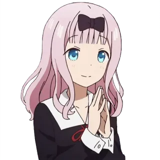 👏 Chika Fujiwara Kaguya-sama: Love Is War アニメ, チカ, かわいい, かぐや様は告らせたい, ラブライブ!, 漫画, 女の子 whatsapp sticker