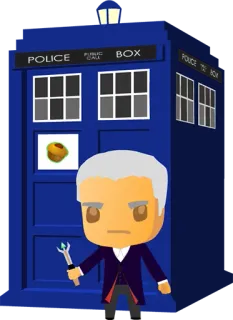 😤 Doctor Who POLICE
PUBLIC
CALL
BOX Doctor Who, TARDIS, cabina telefonica polizia, TV britannica, fantascienza, viaggio nel tempo telegram sticker