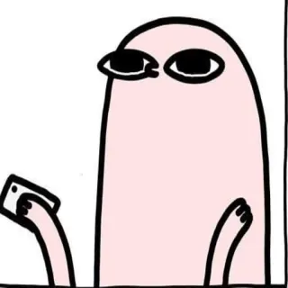 💎 Blob, Telefoon, Grappig, Cartoon, Personage, Meme telegram sticker