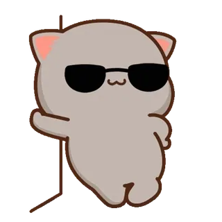 ⭐ cat, sunglasses, cool, animal, cute, dancing telegram sticker