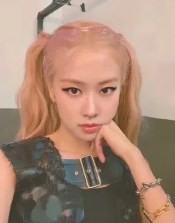 🌸 Rose Rose, Blackpink, cantante, celebrità, K-Pop whatsapp sticker