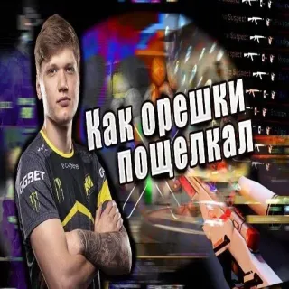 🎱 Как орешки пощелкал 카운터 스트라이크, 이스포츠, 게이밍, 무기, 슈팅, 폭력, 군사, 비디오 게임 whatsapp sticker