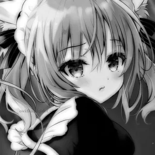 🖤 Anime, Garota, Maid, Fofo, Mangá telegram sticker