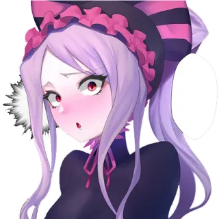 😨 Abigail Williams Fate/Grand Order Anime, Garota, Cabelo roxo, Personagem, Video game, Fate Grand Order telegram sticker