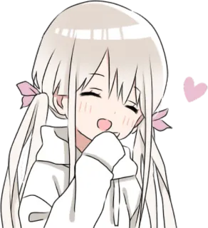 ☺️ anime, girl, cute, kawaii, manga, cartoon telegram sticker