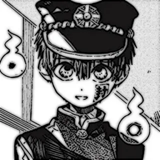 🔭 Hanako-kun Toilet-bound Hanako-kun hanako-kun, toilet-bound hanako-kun, anime, manga, fantôme, esprit, surnaturel telegram sticker