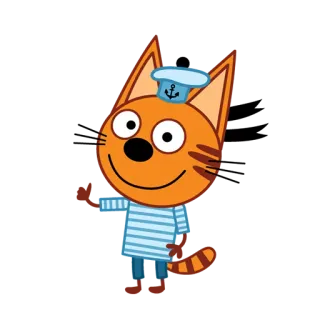 👍 gatto, cartone animato, animato, animale, per bambini whatsapp sticker