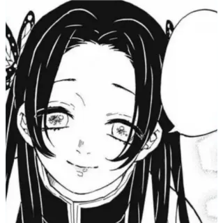 🙂 Kanao Tsuyuri Demon Slayer anime, demon slayer, kanao tsuyuri, manga telegram sticker