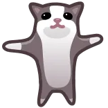 ☹️ gatto, ballare, animale, carino, animale domestico telegram sticker