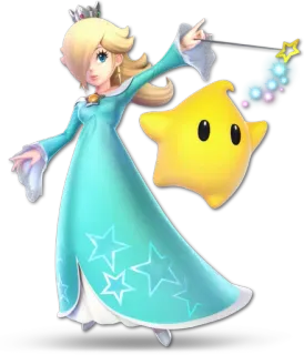 🌟 Rosalina Rosalina, Super Mario, videogame, personage, ster telegram sticker
