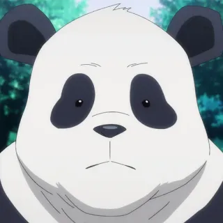 💀 Panda Jujutsu Kaisen Anime, Gấu trúc, Chú thuật hồi chiến, Nhân vật whatsapp sticker