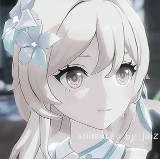 🧊 Lumine Genshin Impact animated by Jaiz 动漫, 女孩, 荧, 原神, 游戏 telegram sticker
