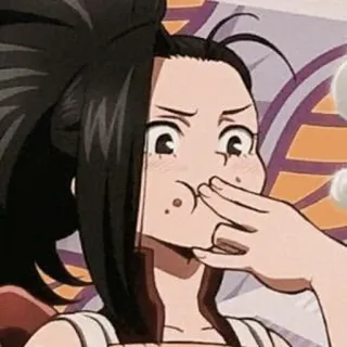 🖤 Momo Yaoyorozu My Hero Academia Anime, Manga, Personaggio, Momo Yaoyorozu telegram sticker