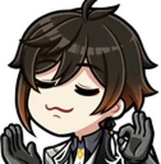 👌 Zhongli Genshin Impact zhongli, genshin impact, videospiel, anime, ok geste, charakter, aufkleber whatsapp sticker