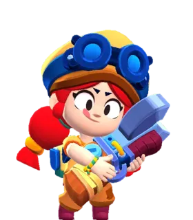 🔥 Jessie Brawl Stars video game, character, cartoon, girl telegram sticker