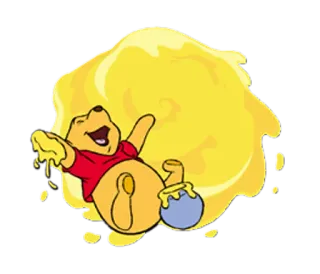 😋 Winnie the Pooh winnie the pooh, cartoon, honey, disney, bear telegram sticker