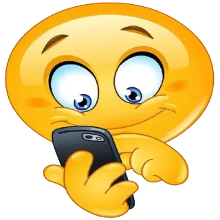 👩 emoji, smiley, phone, texting, mobile phone, cartoon, social media telegram sticker