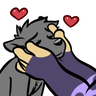 🙌 anthro wolf telegram sticker