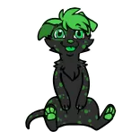 🤪 perro, animal, verde, dibujo animado, mascota, pegatina telegram sticker