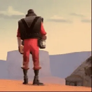 🤨 Soldier Team Fortress 2 video game, tentara, Team Fortress 2, FPS, karakter telegram sticker