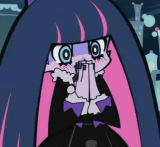💗 Stocking Anarchy Panty & Stocking with Garterbelt Anime, Cartoon, Stocking Anarchy, Panty & Stocking with Garterbelt, süß telegram sticker
