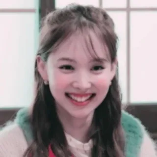 🐰 mulher, sorrindo, retrato, rosto, pessoa whatsapp sticker