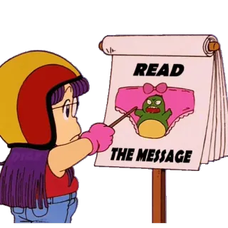 📖 READ
THE MESSAGE Anime, Desenho animado, Mensagem, Desenho, Personagem, Ilustração telegram sticker