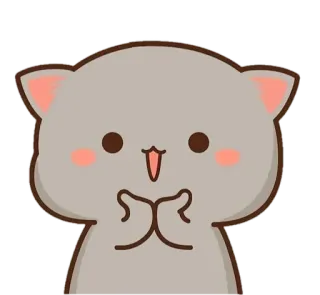 😀 кот, милый, животное, стикер, каваи, мультфильм, очаровательный telegram sticker