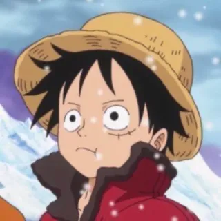 ☠ Luffy One Piece Anime, Manga, One Piece, Luffy, Cartoon, Strohoed telegram sticker
