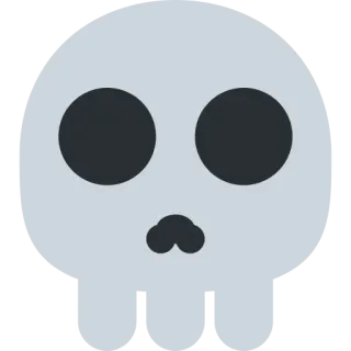 💀 skull, death, pixel art, skeleton, danger, warning telegram sticker