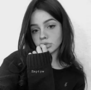 🥀 Emptyw девушка, портрет, молодая, женщина telegram sticker