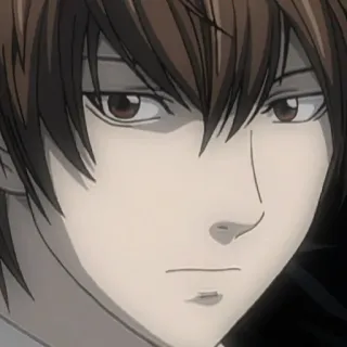 😐 Light Yagami Death Note Anime, Death Note, Light Yagami, Personaje telegram sticker