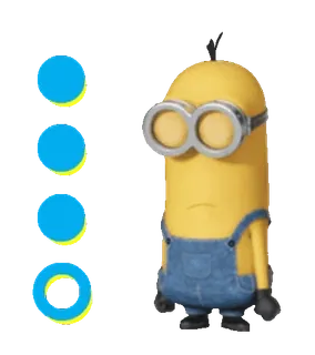🍋 Minion มินเนี่ยน, การ์ตูน, ตัวละคร, ตลก, น่ารัก, สีเหลือง telegram sticker