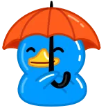 Уточка @anime4_arts telegram stickers