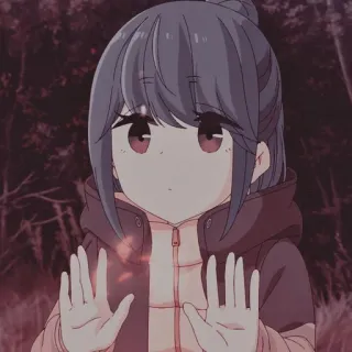 🏕 Anime, Ragazza, Personaggio, Carino, Cartone animato telegram sticker