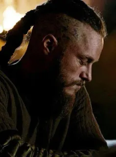 ⚔ Ragnar Lothbrok Vikings Рагнар Лодброк, Викинги, историческая драма, телевидение, портрет, мужчина whatsapp sticker