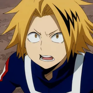 ⚡️ Denki Kaminari My Hero Academia Anime, Denki Kaminari, My Hero Academia, Personaje, Rayo, Superhéroe whatsapp sticker