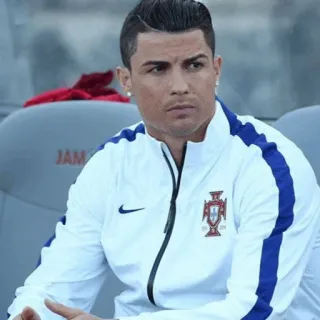 🖤 Cristiano Ronaldo 足球, 橄榄球, 运动员, 葡萄牙, 名人 telegram sticker